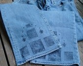 Painted Jeweled Embellished Jeans - Year End Sale