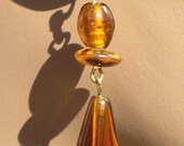 Honey Colored Drop Earrings