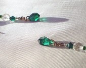 Emerald Green Delicate Swarovski Drop