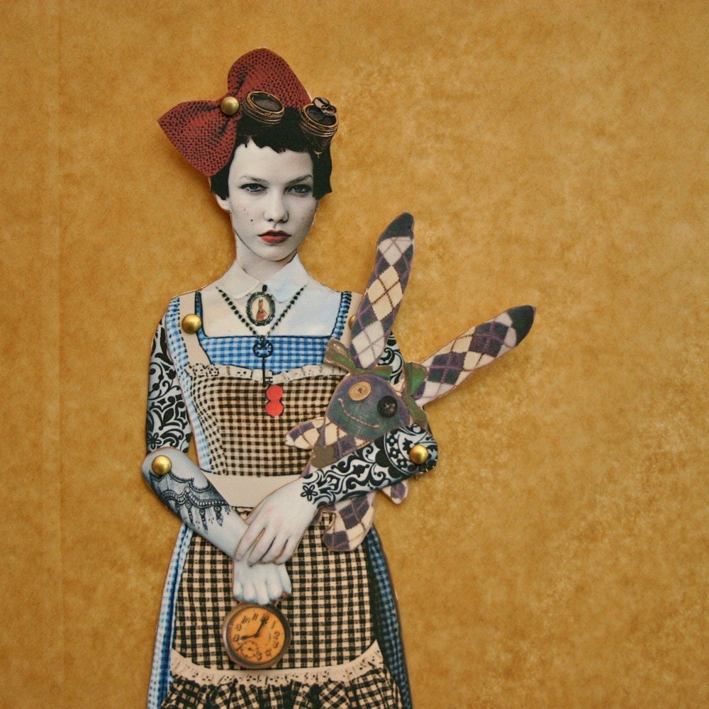 Alice in Steamland Paper Doll Puppet DIGITAL DOWNLOAD