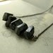 Minimalist Raw Black Tourmaline Necklace - The Miner II