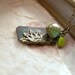 Filigree and Patina Tag Pendant with Czech Glass Necklace - The Palisades.