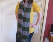 Slytherin colors scarf by Whitaker Knits