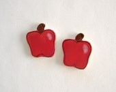 Mosaic tile ceramic supplies apples hand painted  art Tiles Mosaics Jewelry Supplies
