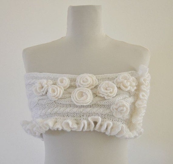 White Mohair Capelet Hand Knit Wedding Wrap For Brides And Bridesmaids