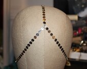 Silver Conquest Coin Chain Headpiece