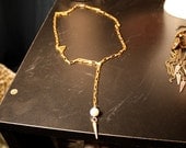 Eliza Pearl and Spike Rosary Necklace