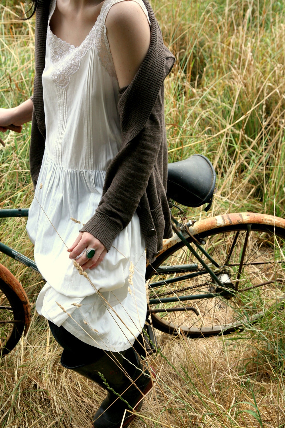 Photography Print -Emma In White Dress