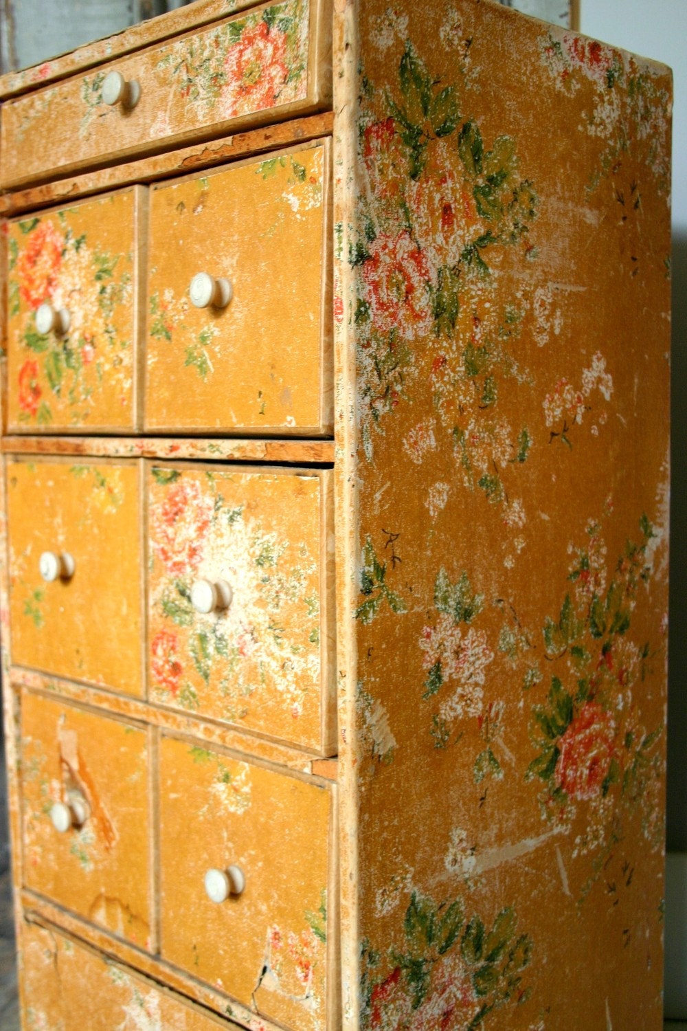 Antique Shabby Sewing Room Drawer Set
