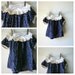 Vintage 1950's Little Girls Blue Polka Dot Dress