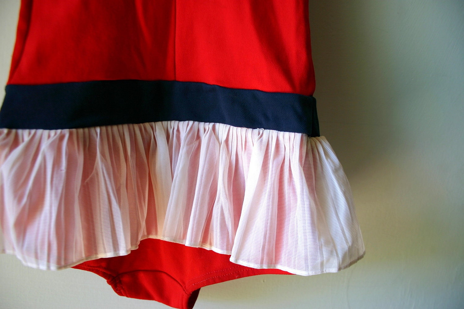 Adorable Vintage Tutu Skirt Swimsuit