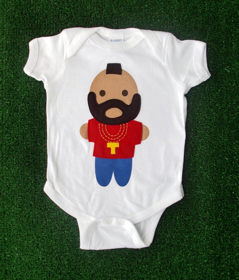 Looks Like Mr. T... Infant Bodysuit and Baby Rattle Combo