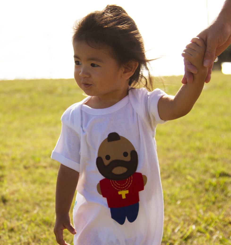 Looks Like Mr. T... Infant Bodysuit and Baby Rattle Combo
