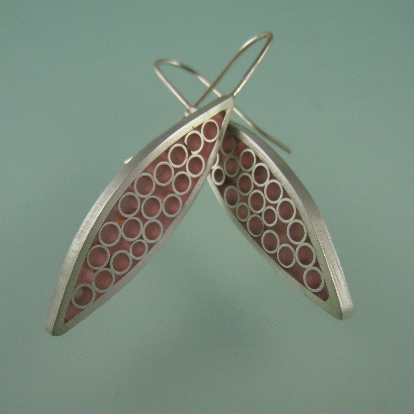 Amazing Translucent Silver Earrings
