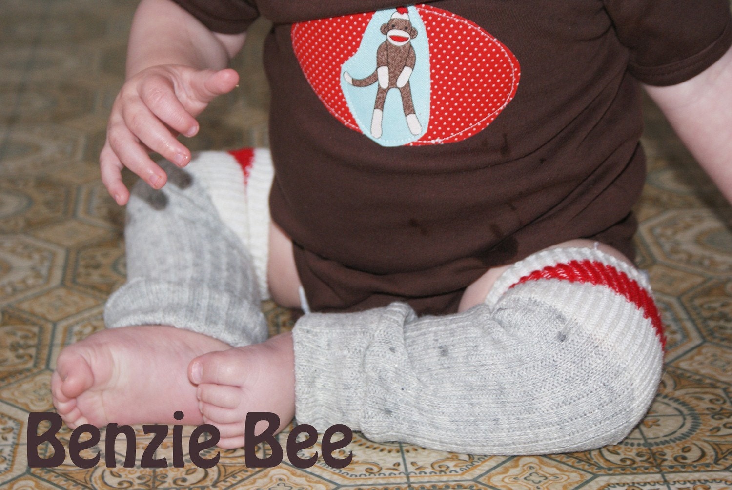 Sock Monkey Little Leggies - Infant/Toddler Leg/Arm Warmers