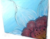 Pop of Color for Spring Original Fine Art Painting Unique Home Decor Wall Hanging Fun for Nursery Too