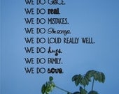 IN THIS HOME vinyl wall decal - Customize with your family values