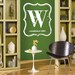 LARGE Vintage Inspired Monogram Vinyl Wall Decal