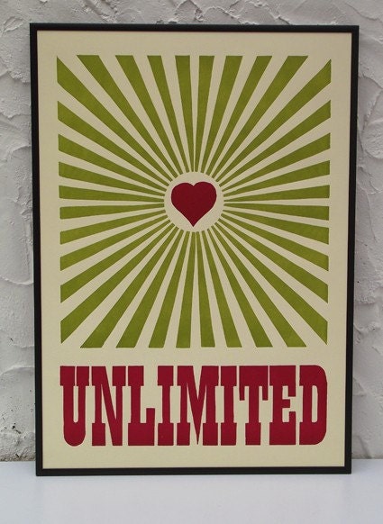 Typography art print poster