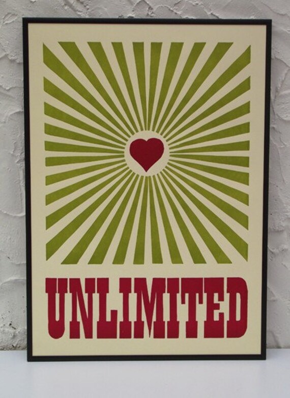 Typography art print poster