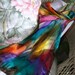 Hand Dyed Over the Rainbow Silk Scarf