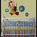 Baby BOY bedding in RETRO ROCKETS bumper set fitted crib sheet and crib skirt and extras