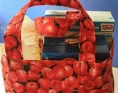 Large Cherry Reusable Grocery Market Tote