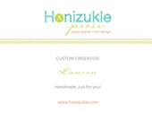 Custom Listing for Lauren - Personalized Letterpress Notecards - Set of 50
