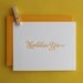 Letterpress Greeting Card - Marvelous You
