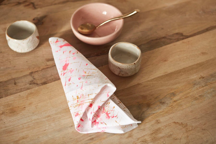 Graphic tea towel
