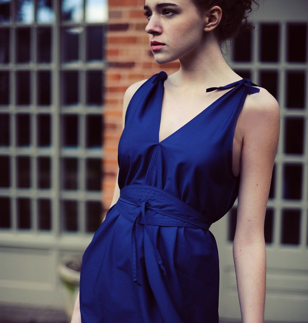 Sample SALE Tie Shoulder Dress and Belt Large