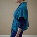 SALE SALE Hand Dyed Teal Bamboo Wrap