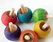 Gumdrop Top - A Montessori and Waldorf Inspired Wooden Spinning Toy