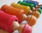 Hide N Seek Neighborhood Playset - A Montessori and Waldorf Inspired Rainbow Wooden Toy