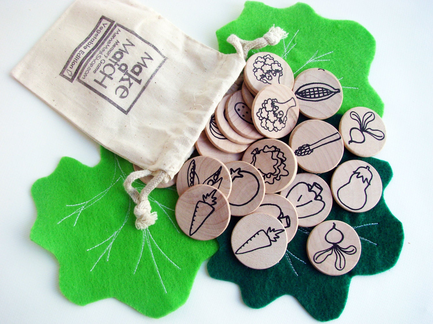 Make a Match - Vegetable Edition - A Montessori and Waldorf Inspired Matching and Memory Game