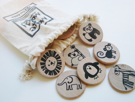 New - Make a Match Memory Game - ZOO Edition