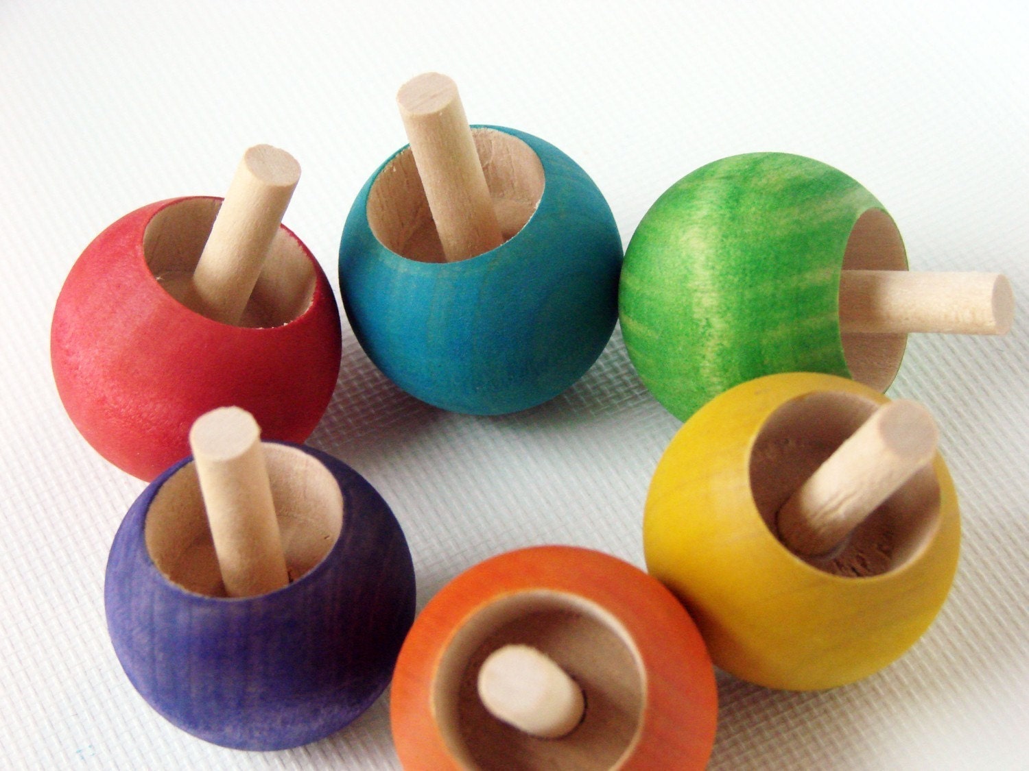 Gumdrop Top - A Montessori and Waldorf Inspired Wooden Spinning Toy