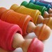 Hide N Seek Neighborhood Playset - A Montessori and Waldorf Inspired Rainbow Wooden Toy