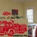 Vinyl wall art FIRE ENGINE TRUCK vinyl wall sticker decal baby kid nursery wall decor