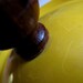 Fabulous Bright Mustard Yellow Fondue Pot and Tray
