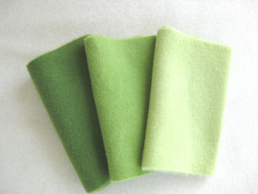 Hand Dyed and Felted Wool Fabric Number 2769