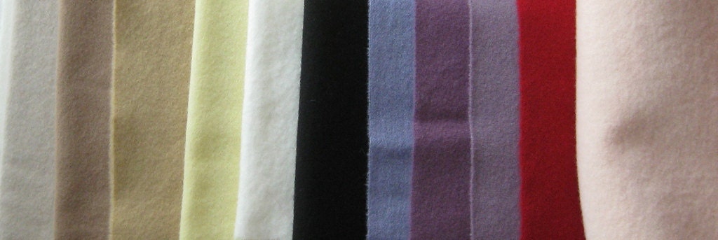 Custom order for Lili for a variety of hand dyed felted wool fabrics