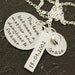 Hand Stamped Necklace, Love Between a Mother and Daughter, Personalized Jewelry, Keepsake Necklace