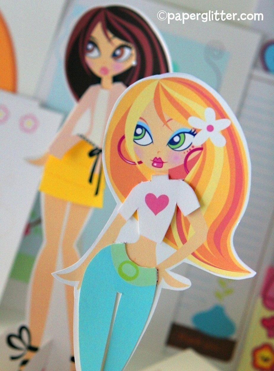 Fashion Paper Dolls- PDF Printable