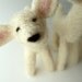 Spring Lambs, Felted Flock, Three Fuzzy Lambs