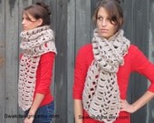 Chunky Oversized Wool Scarf - Natural or Choose Your Color - Verle Scarf
