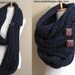 Eternity Scarf Oversized Wool Scarf Convertible Tundra Infinity Scarf Navy or CHOOSE Your Color Pinterest Favorite