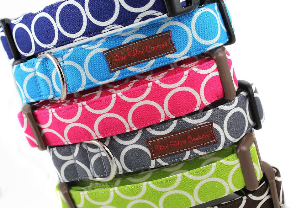 Dog Collar - The Mod Dog Collection - Your Choice of Size and Style