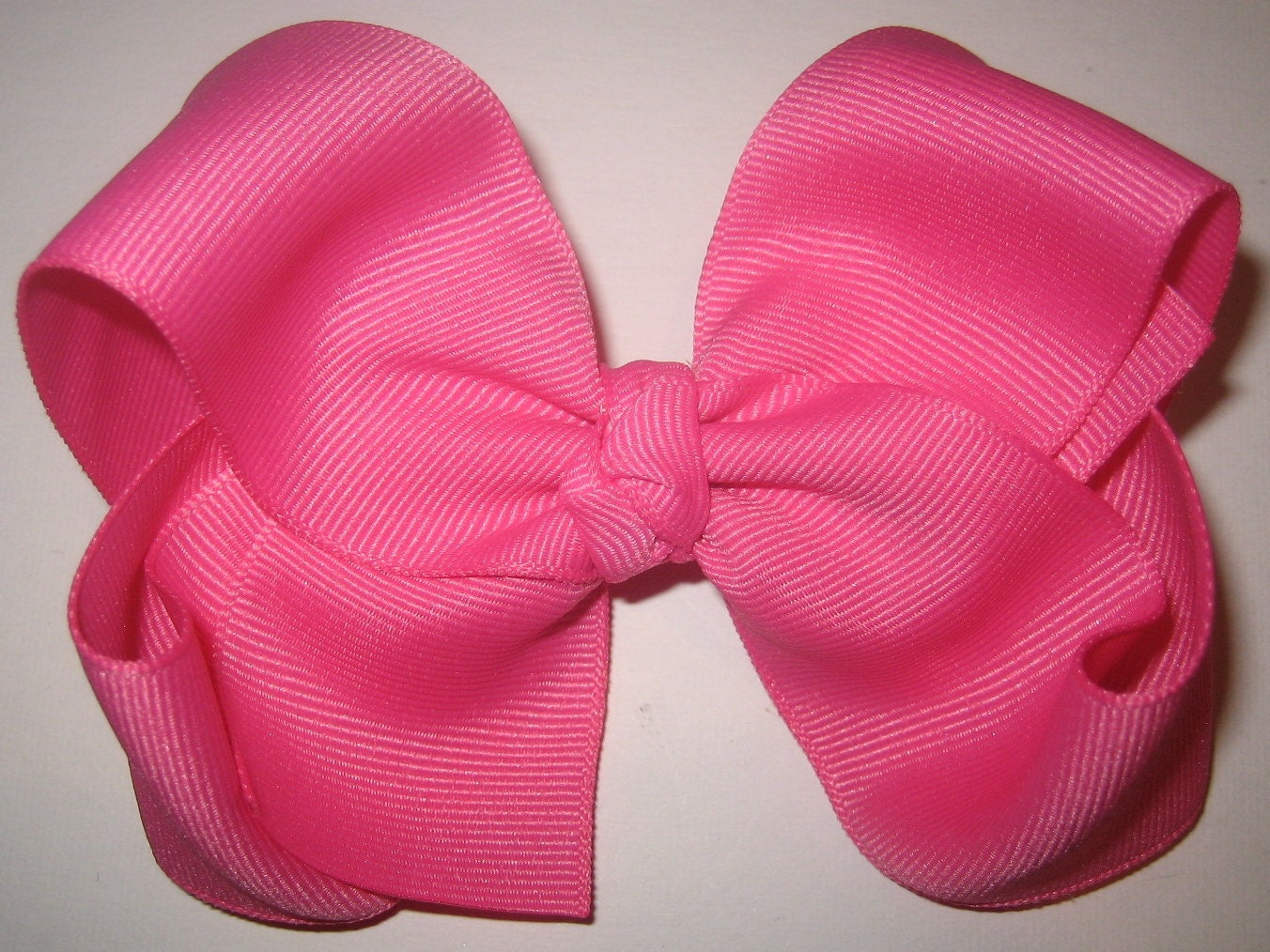 Lot Set of 6 Simple and Sweet Loopy Single Large Boutique Hair Bows Basic Classic Hairbows Wholesale
