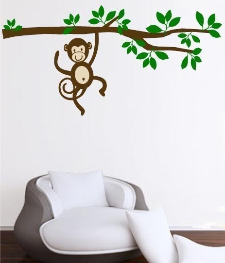 Monkey Around XLARGE wall sticker five foot long branch